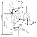 Кресло компьютерное HALMAR RELAX т.коричневый/хром